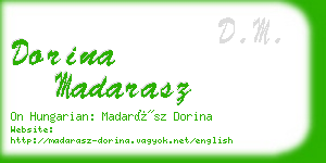 dorina madarasz business card